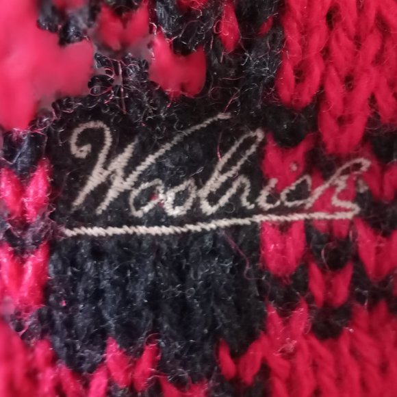 'CHRISHA' Plush Teddy wearing Woolrich sweater EUC - Picture 3 of 7